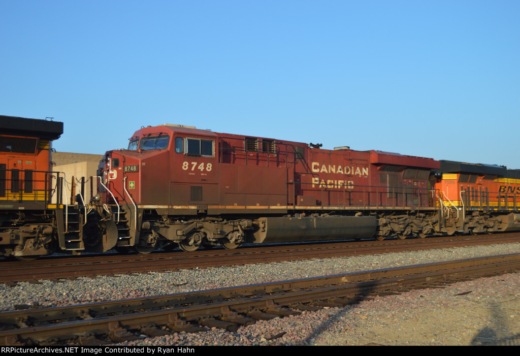 CP 8748 on the Rock Train
